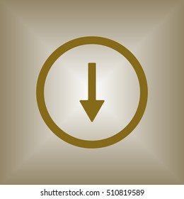  Arrow  icon. Flat design.