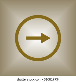  Arrow  icon. Flat design.