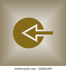  Arrow  icon. Flat design.