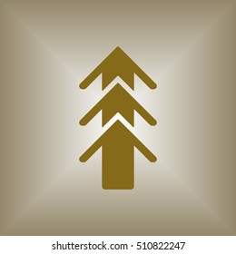  Arrow  icon. Flat design.