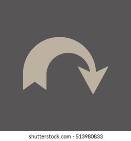  Arrow  icon. Flat design.