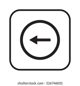  Arrow  icon. Flat design.