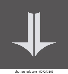  Arrow  icon. Flat design.
