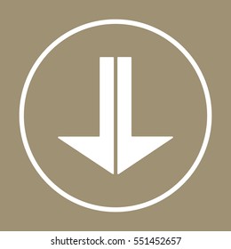  Arrow  icon. Flat design.