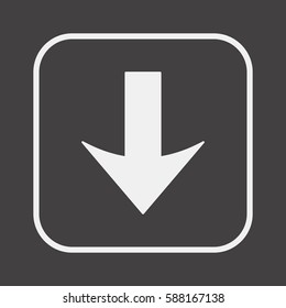  Arrow  icon. Flat design.