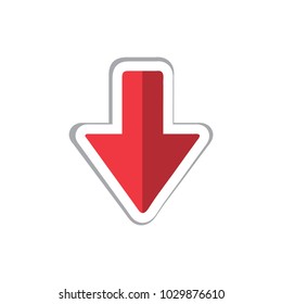 arrow Icon, flat design style