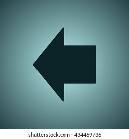 arrow Icon, flat design style