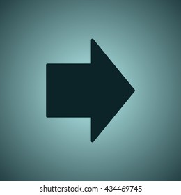 arrow Icon, flat design style