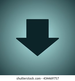 arrow Icon, flat design style
