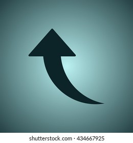 arrow Icon, flat design style