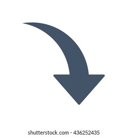 arrow Icon, flat design style