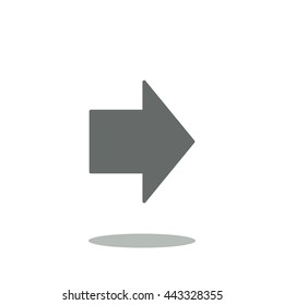 arrow Icon, flat design style
