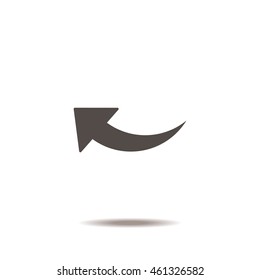 arrow Icon, flat design style