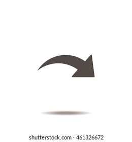 arrow Icon, flat design style