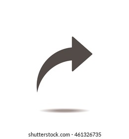 arrow Icon, flat design style