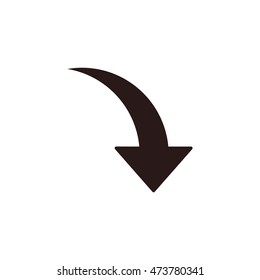 arrow Icon, flat design style