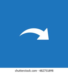arrow Icon, flat design style