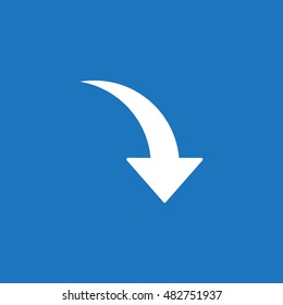 arrow Icon, flat design style