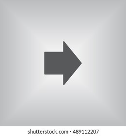 arrow Icon, flat design style