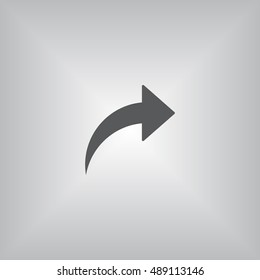 arrow Icon, flat design style