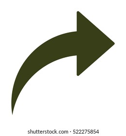 arrow Icon, flat design style