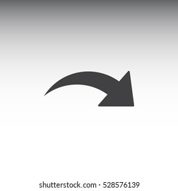 arrow Icon, flat design style