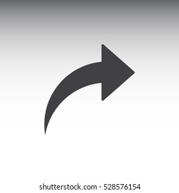 arrow Icon, flat design style