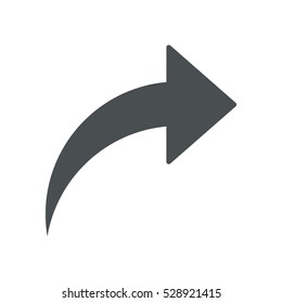 arrow Icon, flat design style