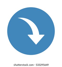 arrow Icon, flat design style