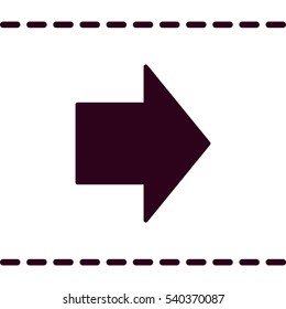 arrow Icon, flat design style