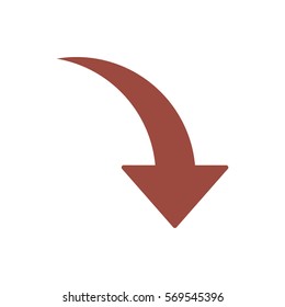 arrow Icon, flat design style