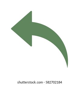 arrow Icon, flat design style