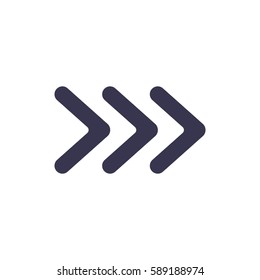 Pfeilsymbol, flacher Designstil