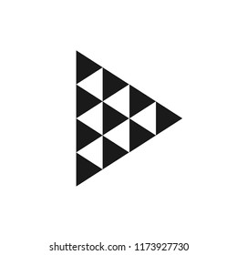 Arrow icon, flat design template, vector illustration