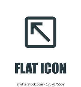 arrow icon. Flat illustration isolated vector sign symbol