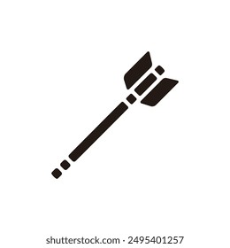 Arrow icon. Flat silhouette version.