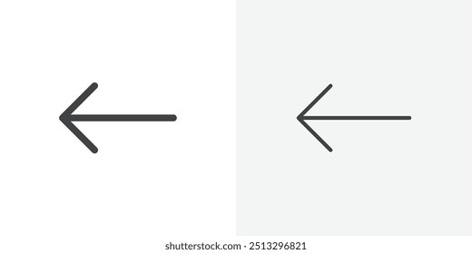 Arrow icon flat and simple set design