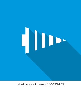 Arrow icon, flat style