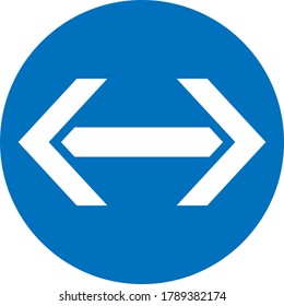 The arrow icon flat style eps 10 for web design and API usage