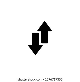 Arrow icon flat style illustration
