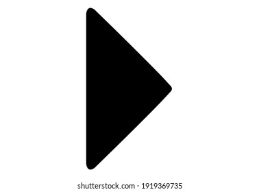 Icono de flecha, estilo plano de flecha aislado en fondo blanco