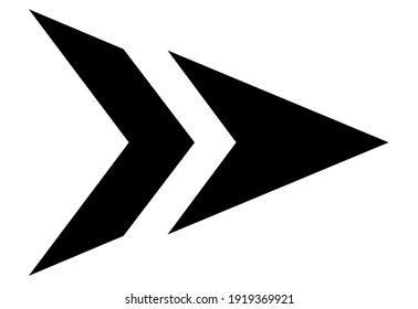 Arrow icon, Arrow flat style isolated on white background