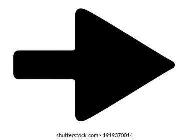 Arrow icon, Arrow flat style isolated on white background