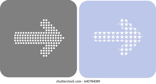 Arrow Icon flat style isolated on grey background. Arrow symbol for your web site design, logo, app, UI. Vector illustration, EPS10.