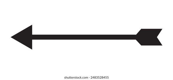 Arrow icon. flat style Arrow symbol. simple Arrow icon on a white background.