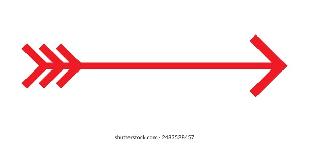 Arrow icon. flat style Arrow symbol. simple Arrow icon on a white background.
