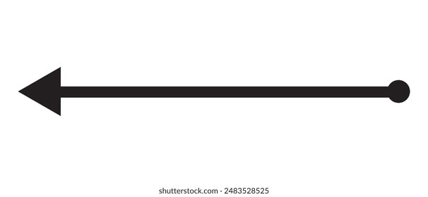 Arrow icon. flat style Arrow symbol. simple Arrow icon on a white background.