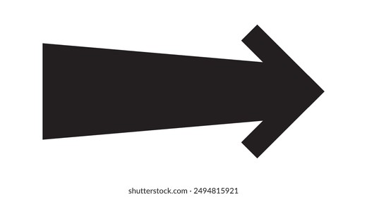 Arrow icon. flat style Arrow symbol. simple Arrow icon on a white background.