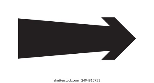 Arrow icon. flat style Arrow symbol. simple Arrow icon on a white background.