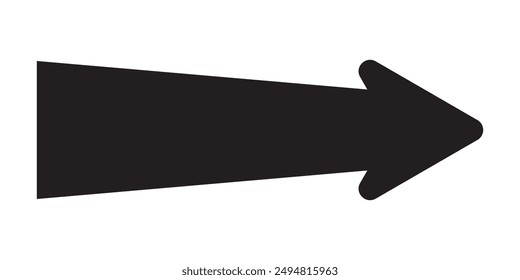 Arrow icon. flat style Arrow symbol. simple Arrow icon on a white background.